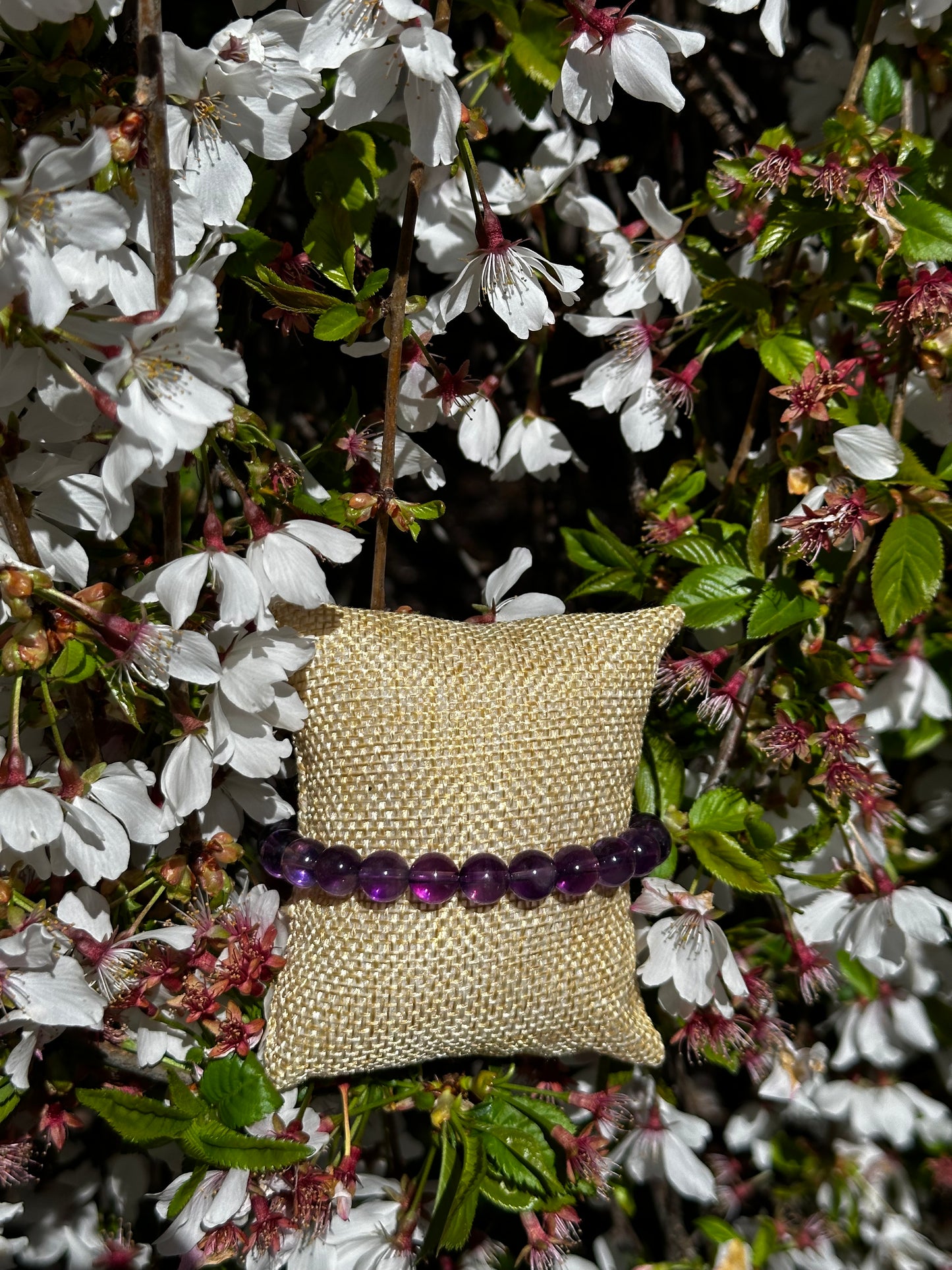 Amethyst beaded bracelets