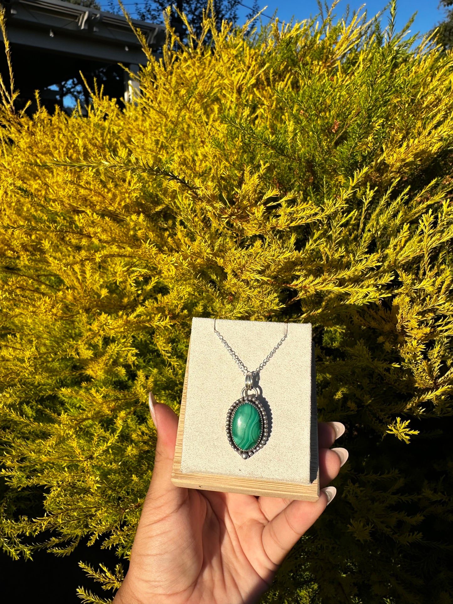 Malachite pendant