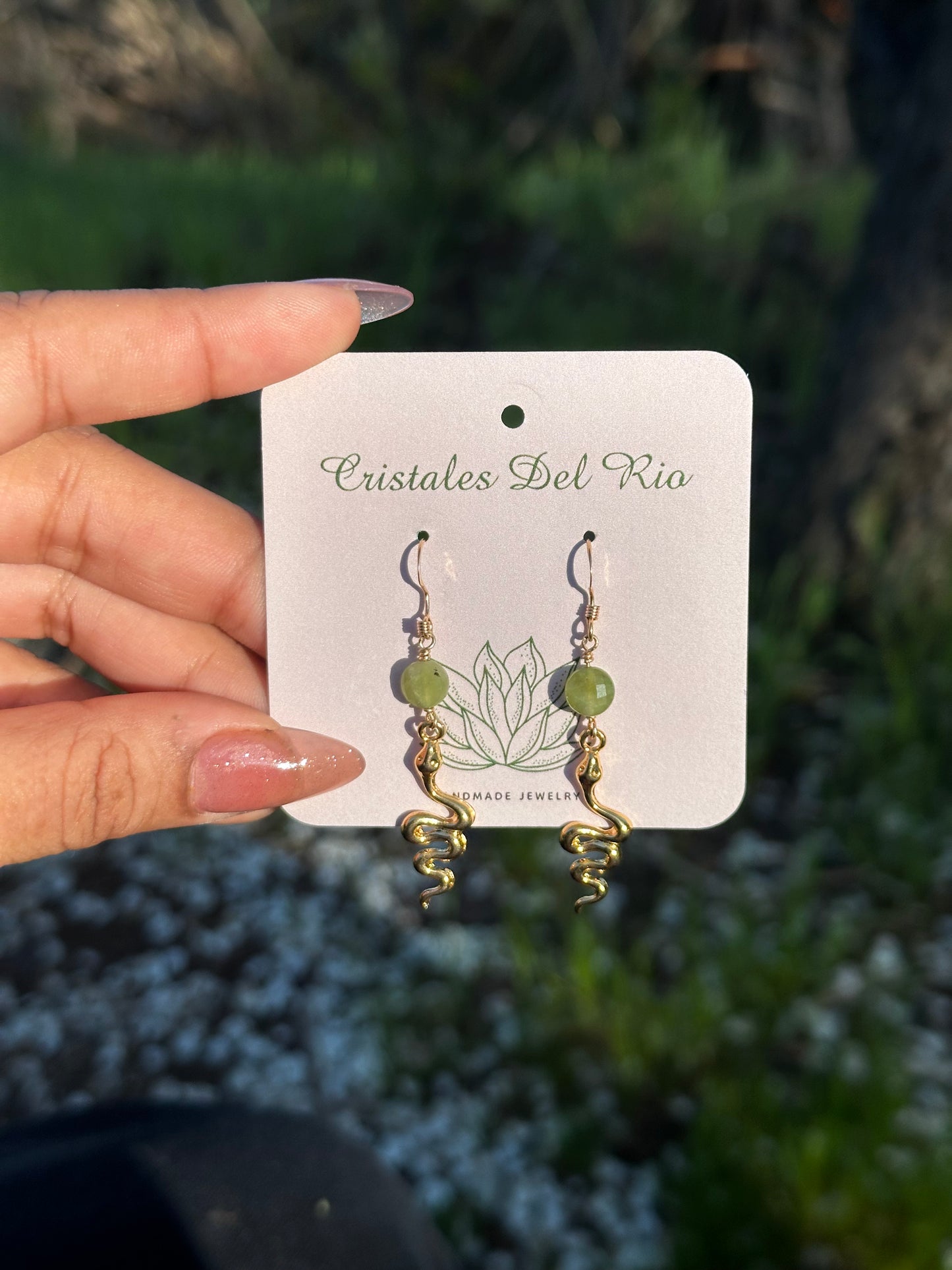 Canadian Jade snake Earrings