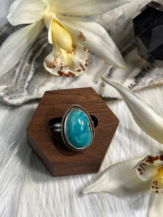 Kingman Turquoise Ring - Sz 8
