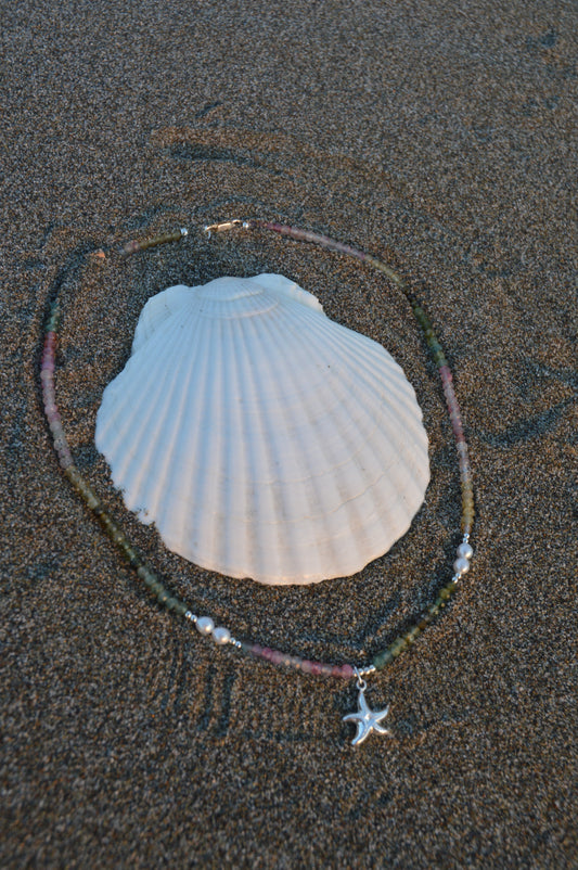 Ochre Sea Star Necklace