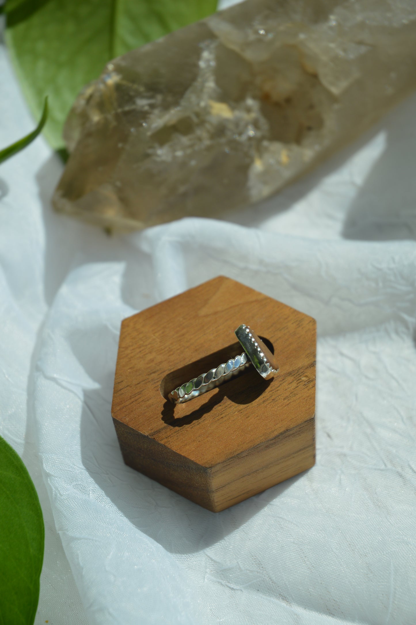 Brown Sea Glass Rings