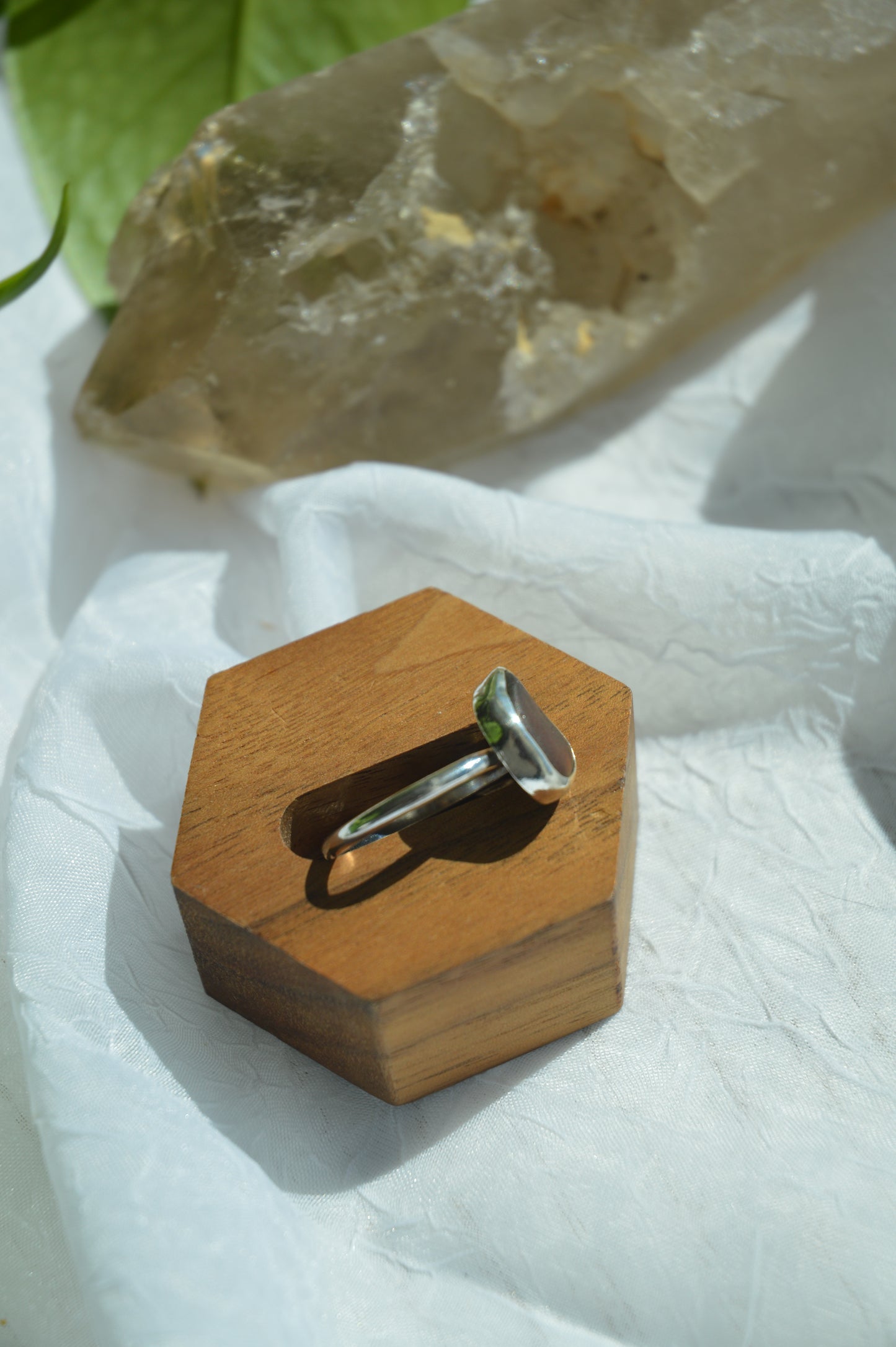 Brown Sea Glass Rings