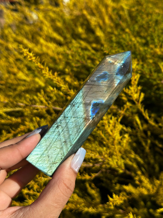 Labradorite tower