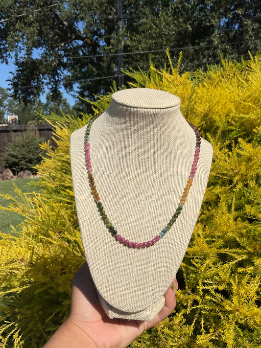 Watermelon Tourmaline Necklaces