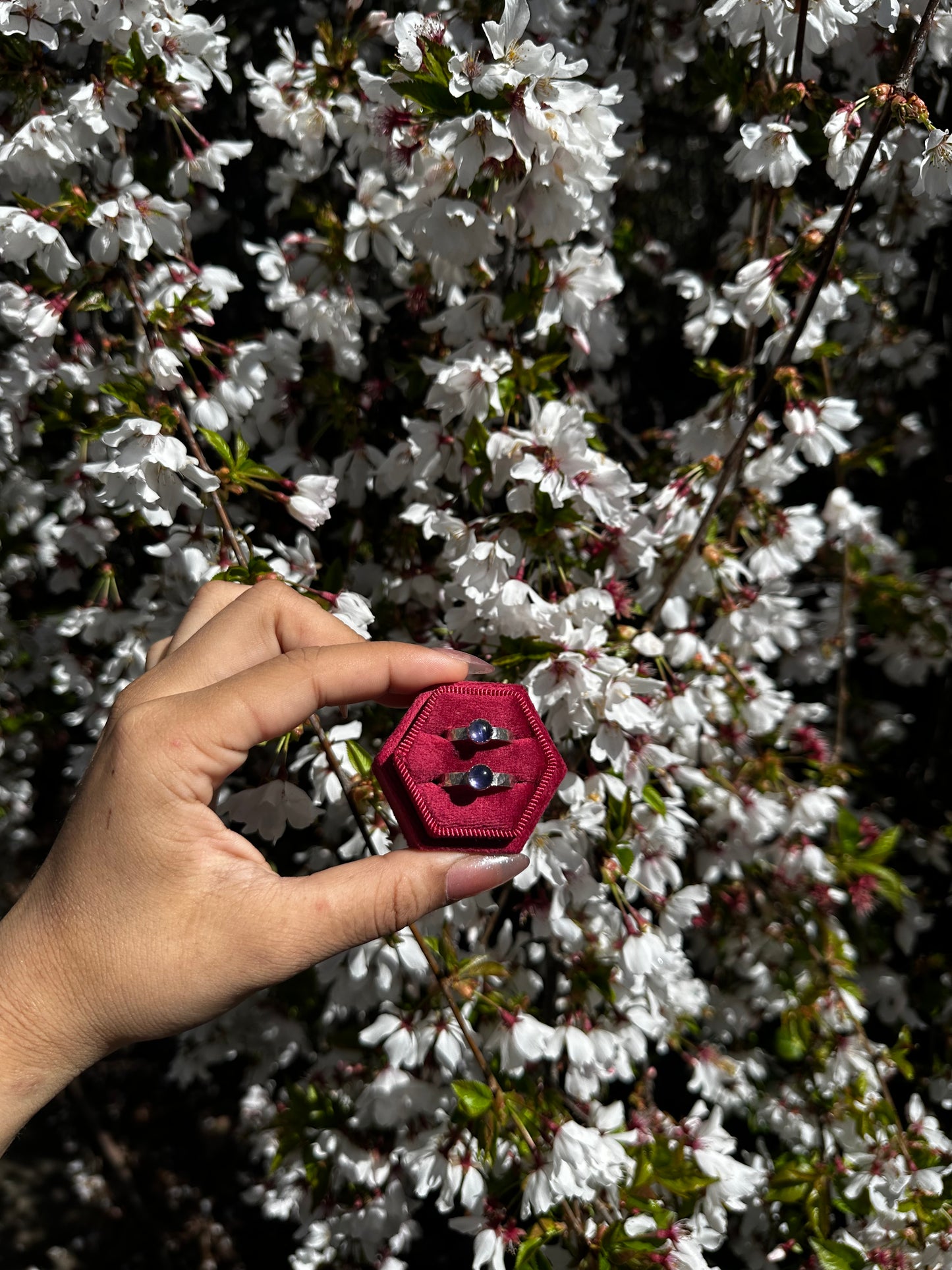 Iolite stacker ring