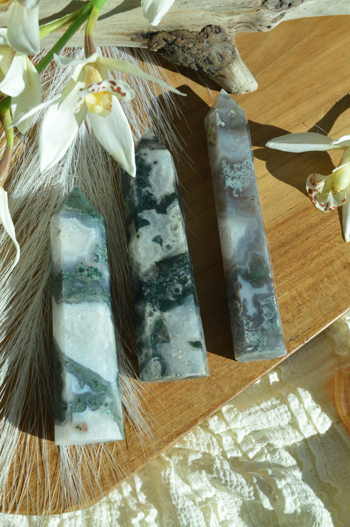 Moss Agate Towers