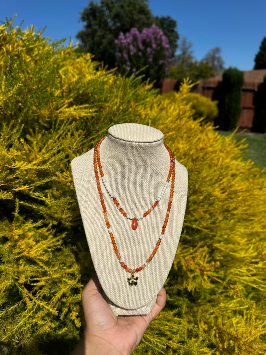 Lava girl necklace stack