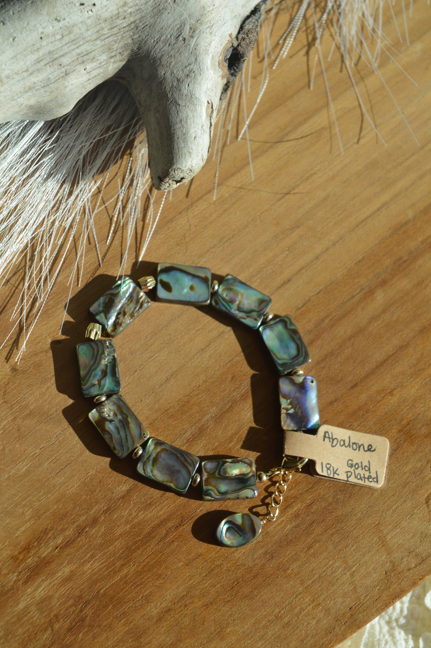 Abalone’s Glimmering Bracelet