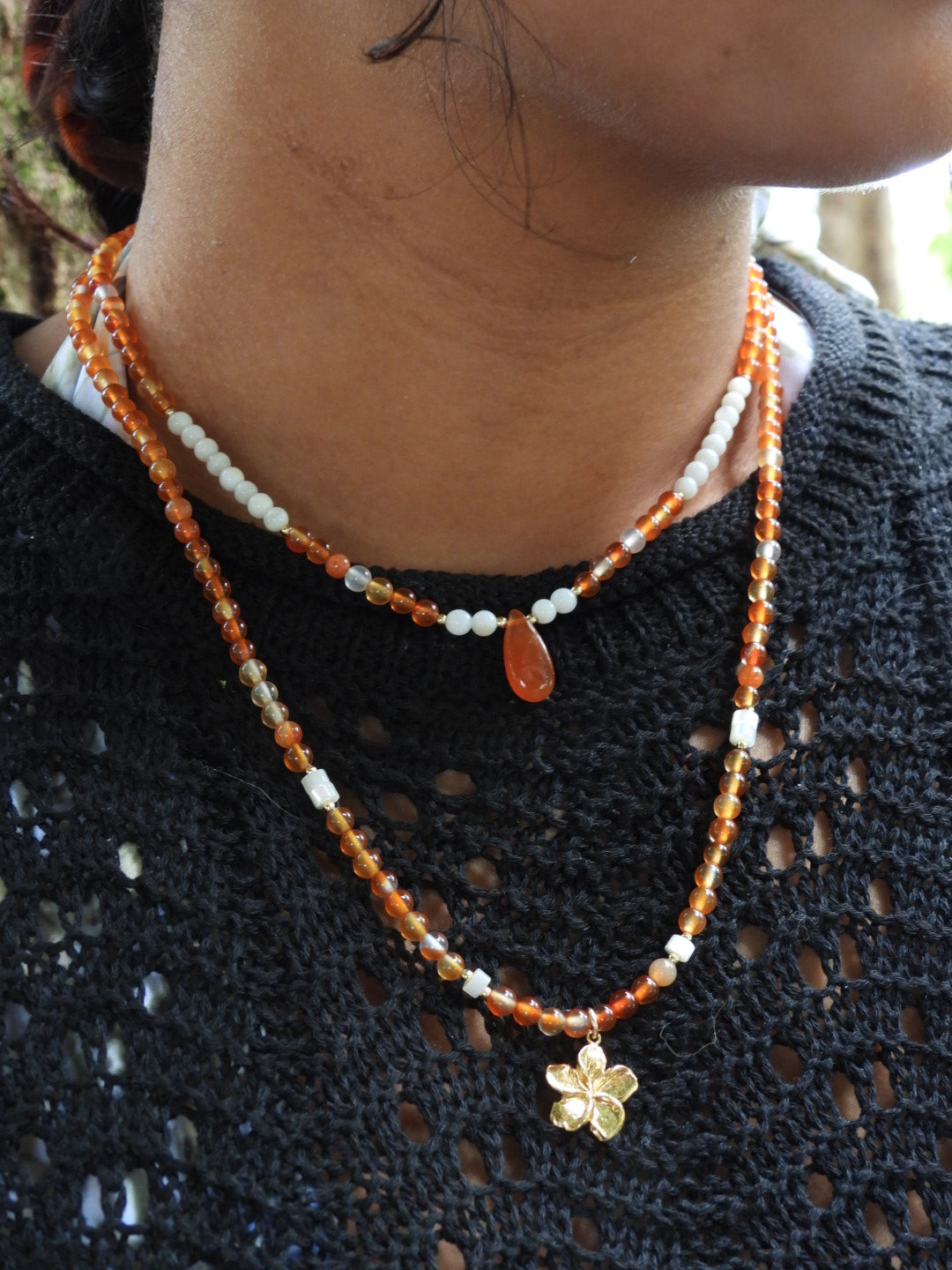 Lava girl necklace set