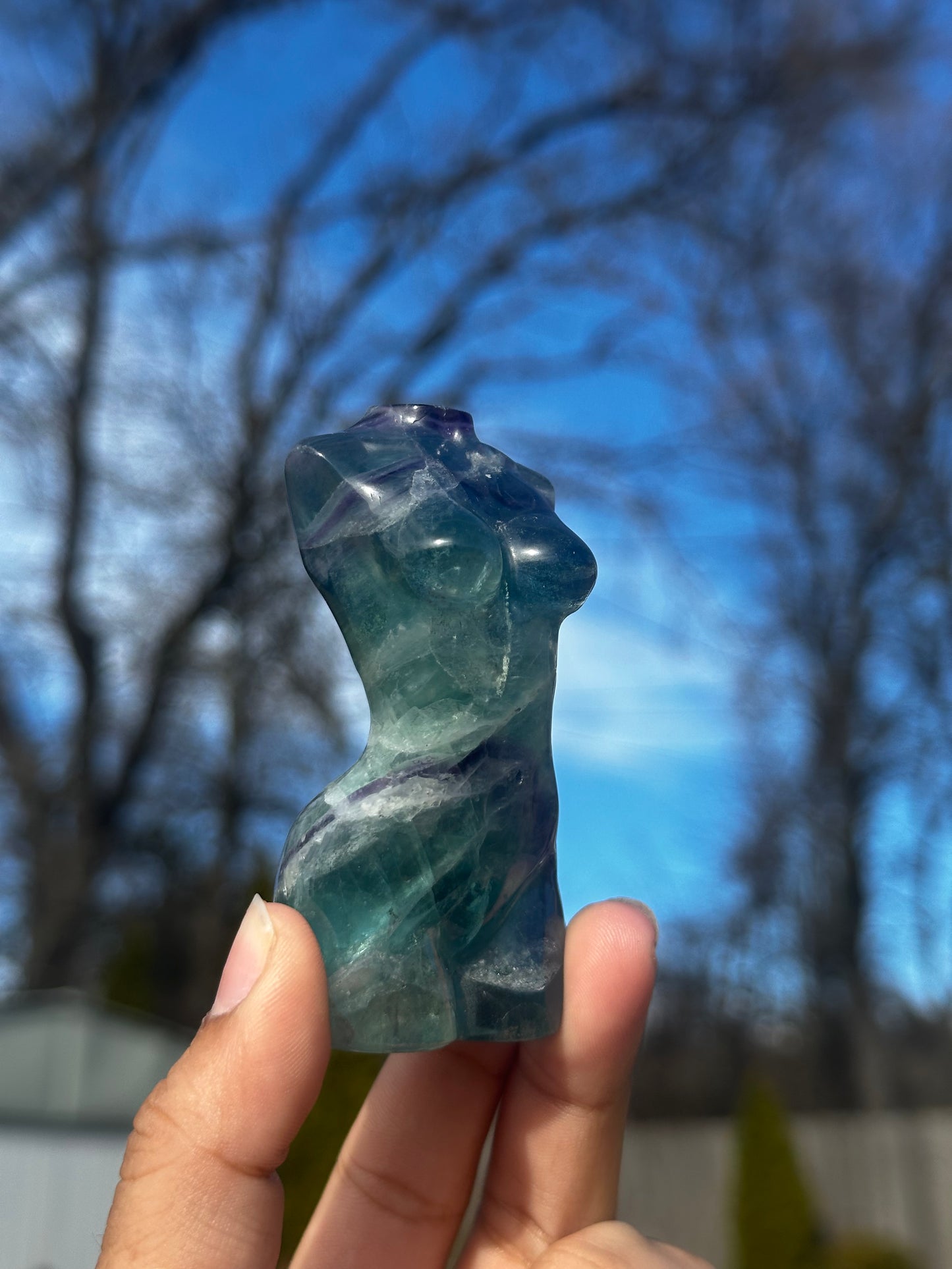 Fluorite goddess bodies