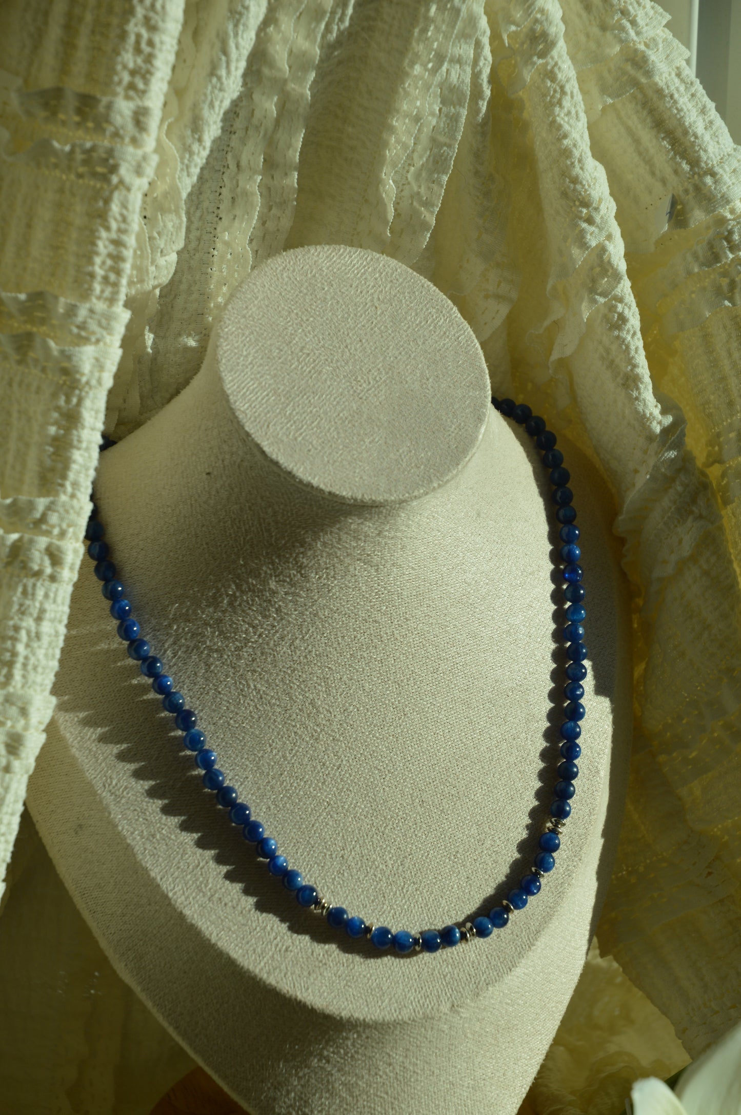 Blue Kyanite Beaded Necklace