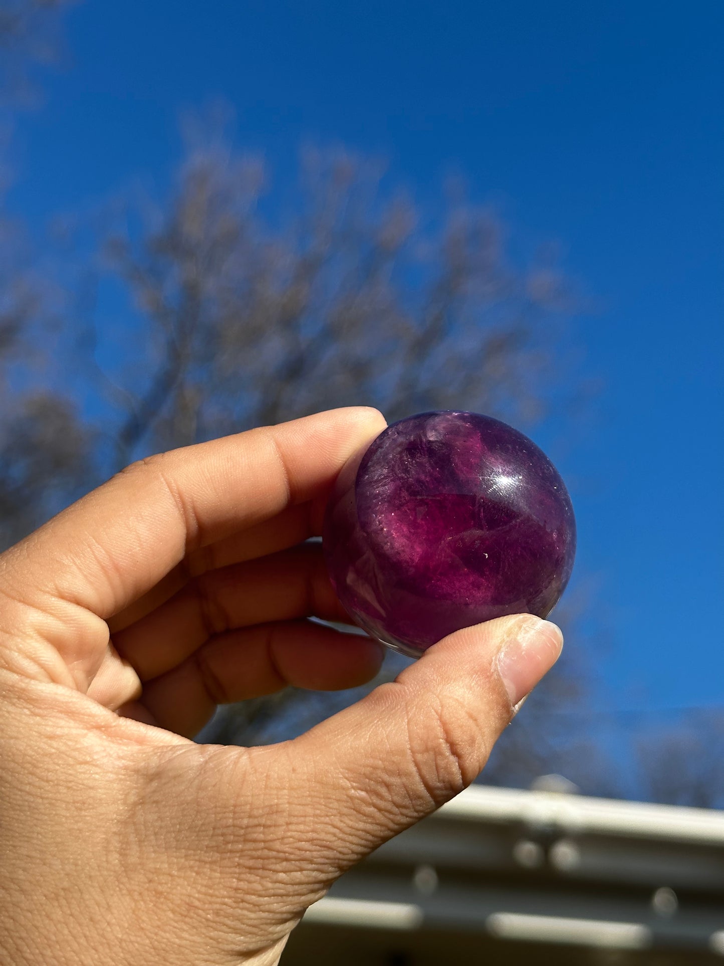 Fluorite sphere