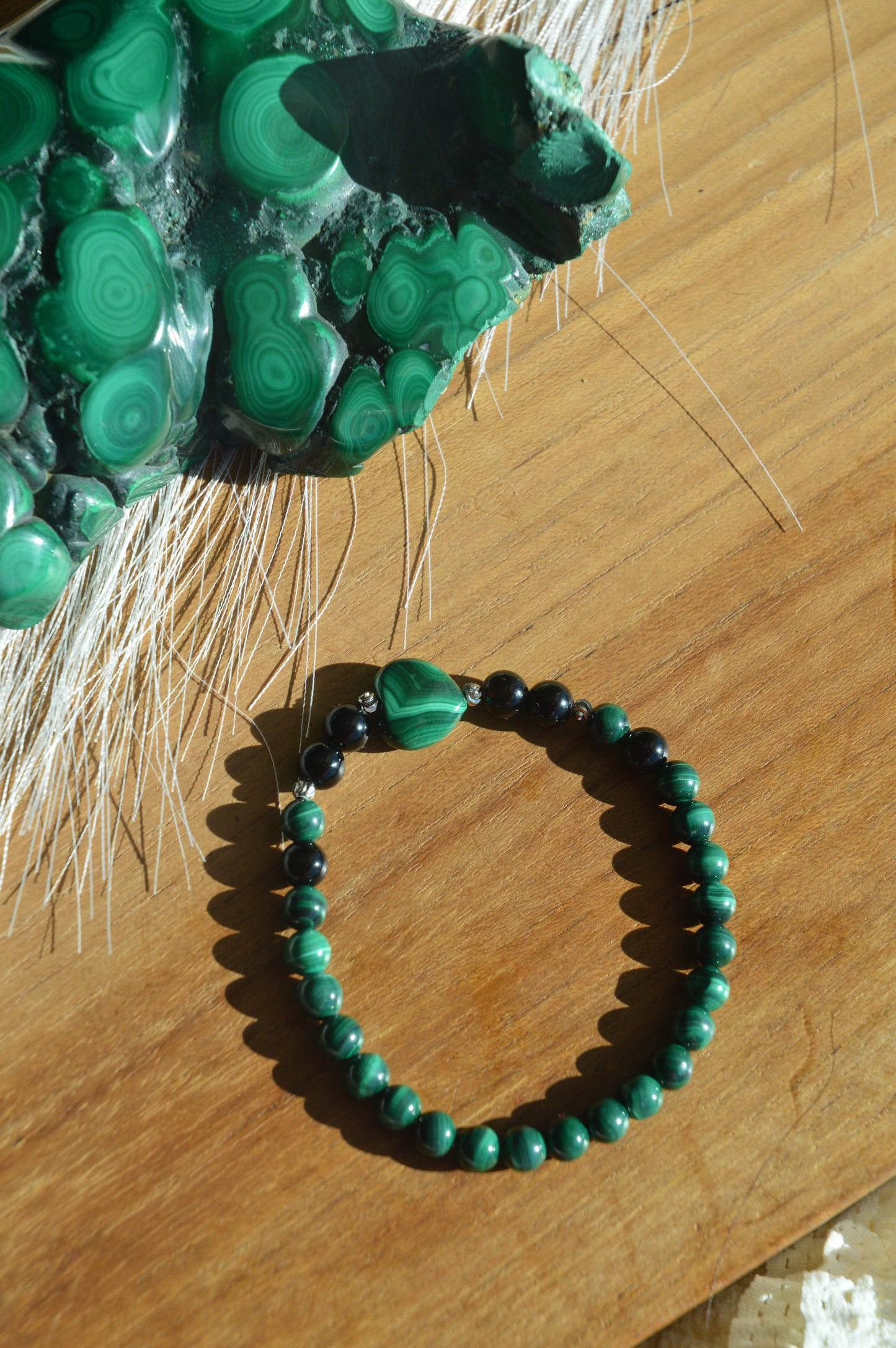 Green Hearts Bracelet