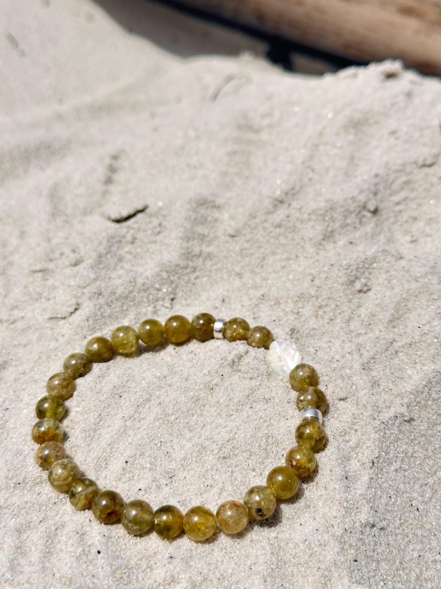 Green Garnet leaflet bracelet