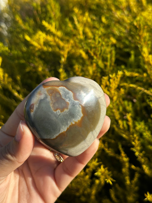 Polychrome Jasper heart