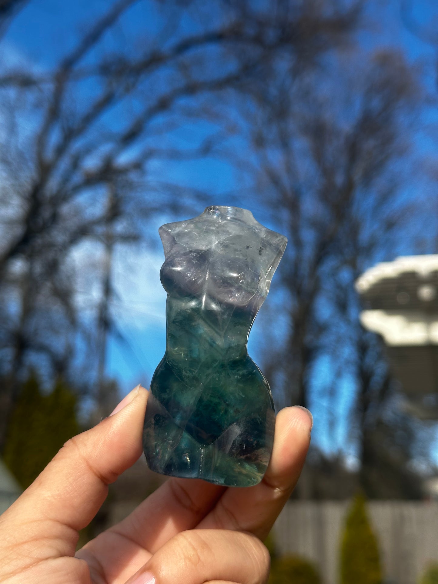 Fluorite goddess bodies