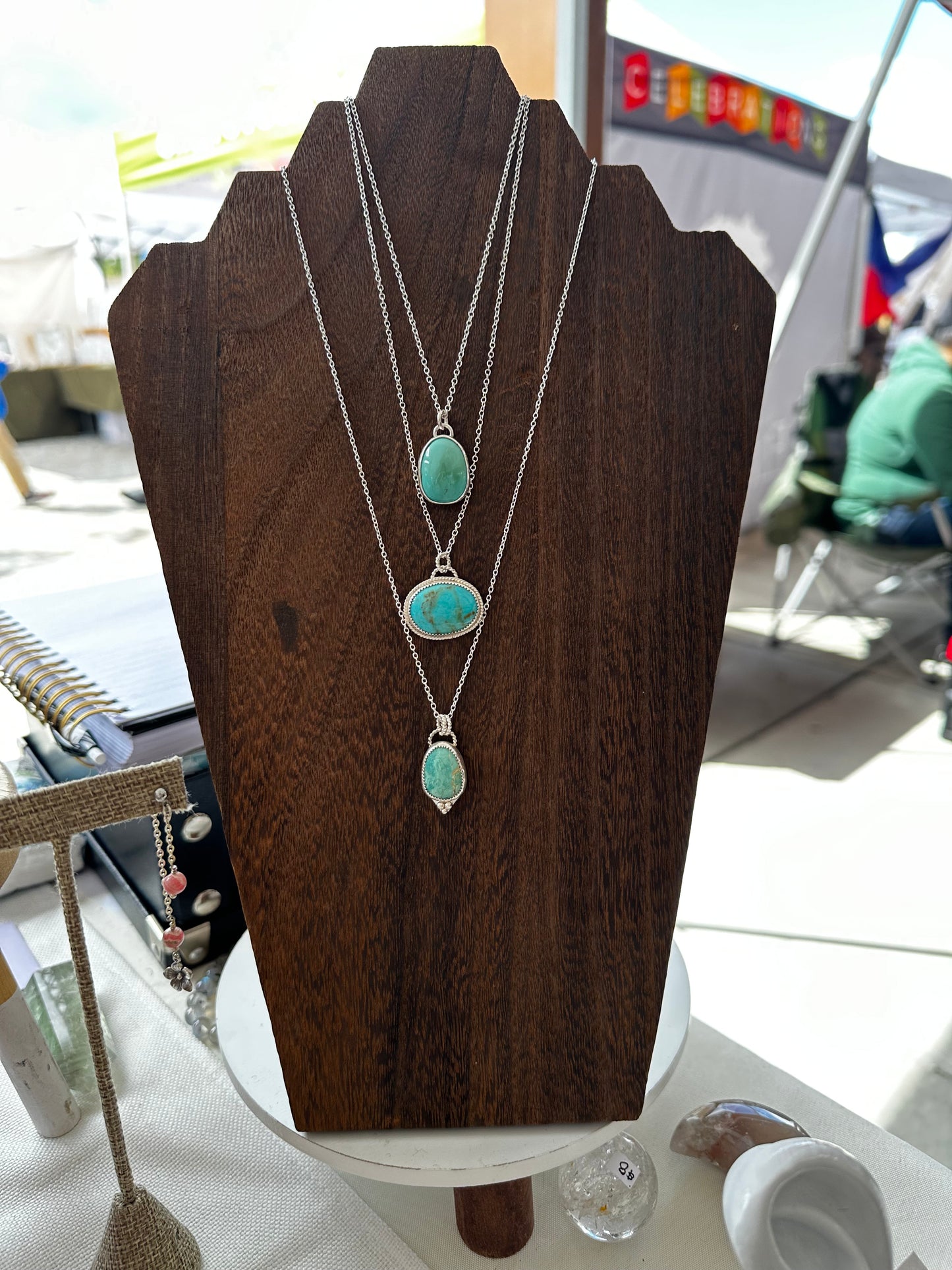 Kingman Turquoise pendants