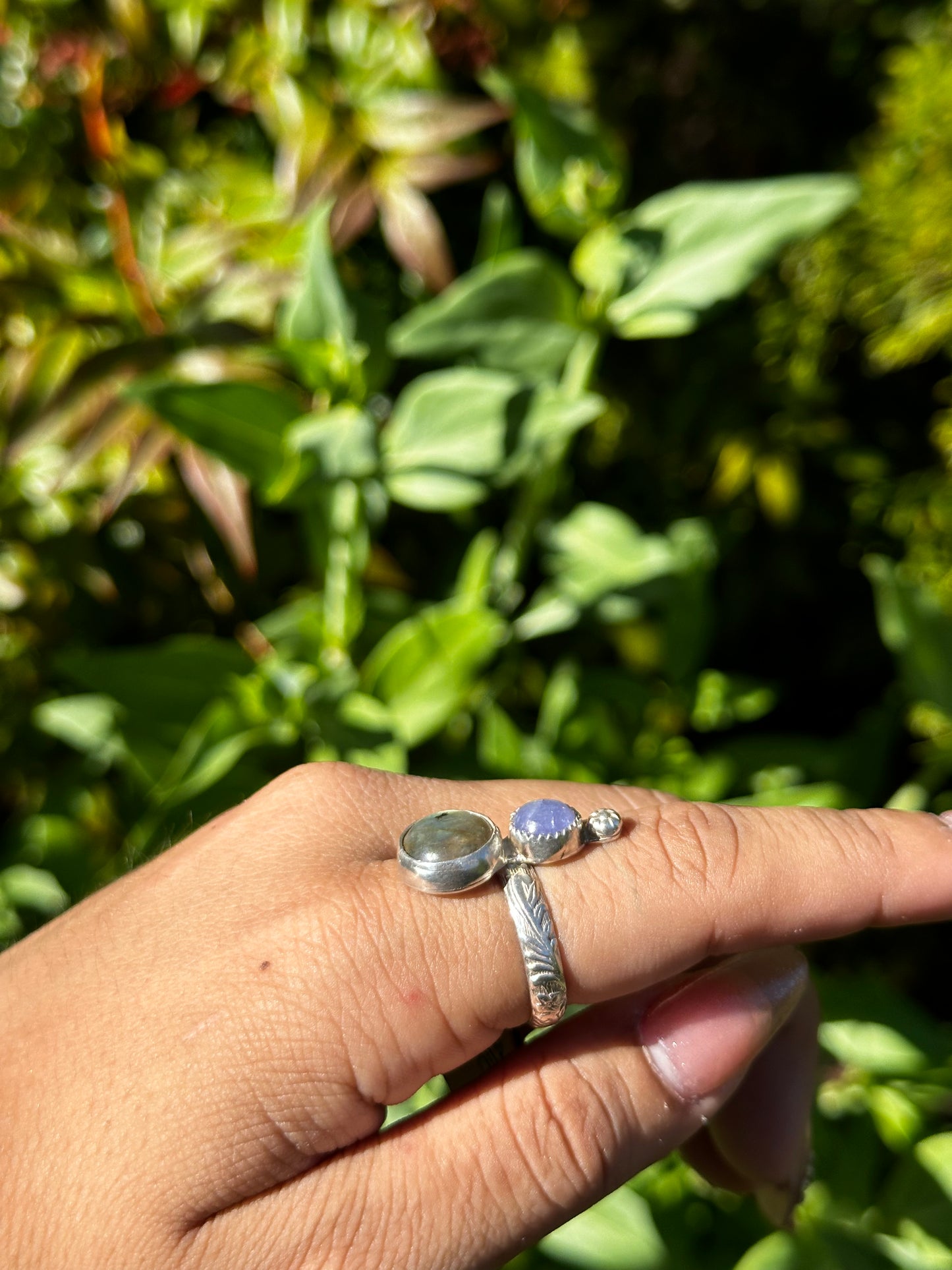 Triple flower power ring