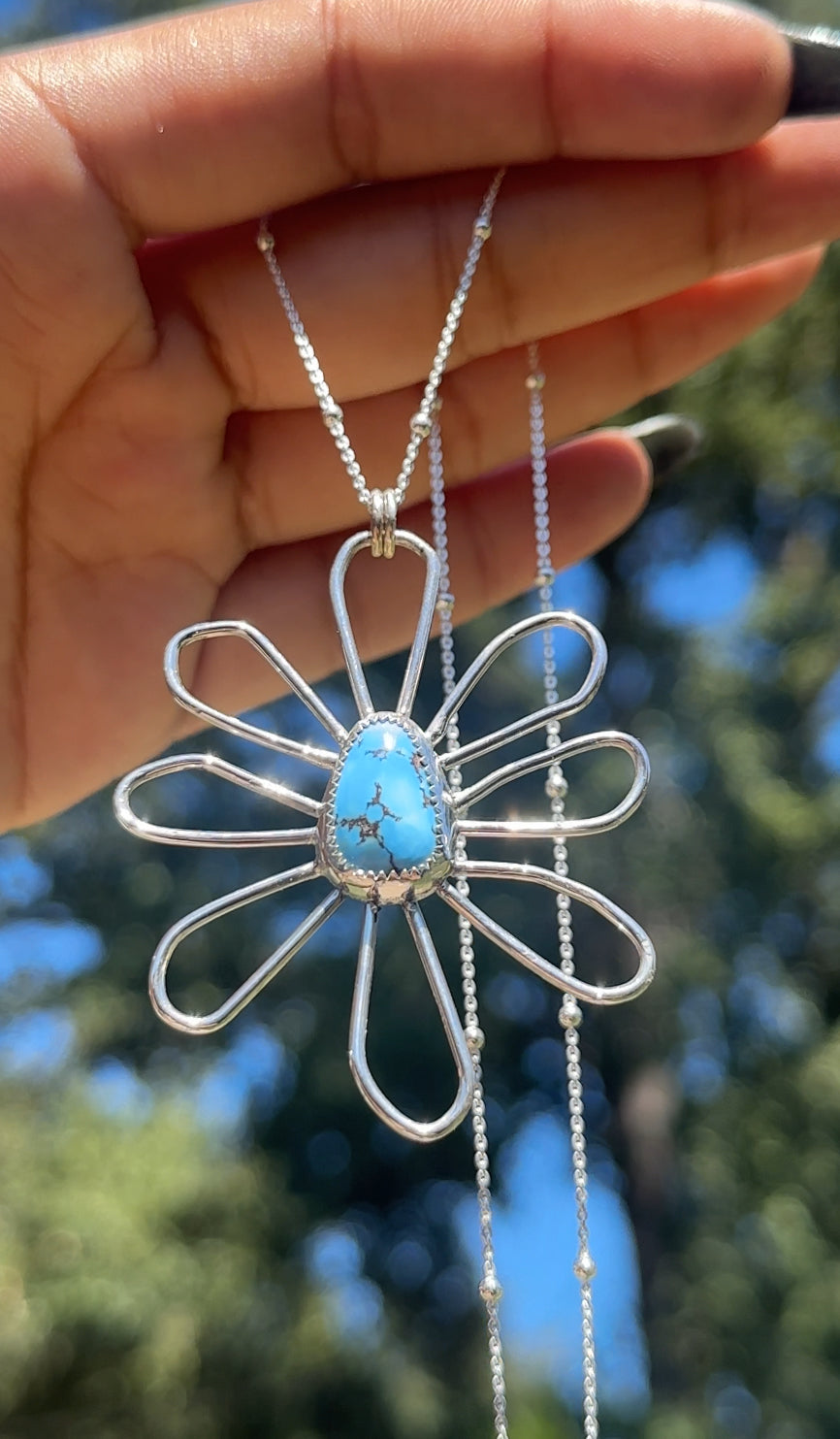 Golden Hills Daisy Bloom Pendant