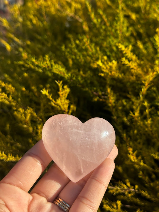 Rose Quartz heart