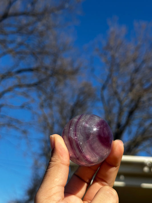 Fluorite sphere