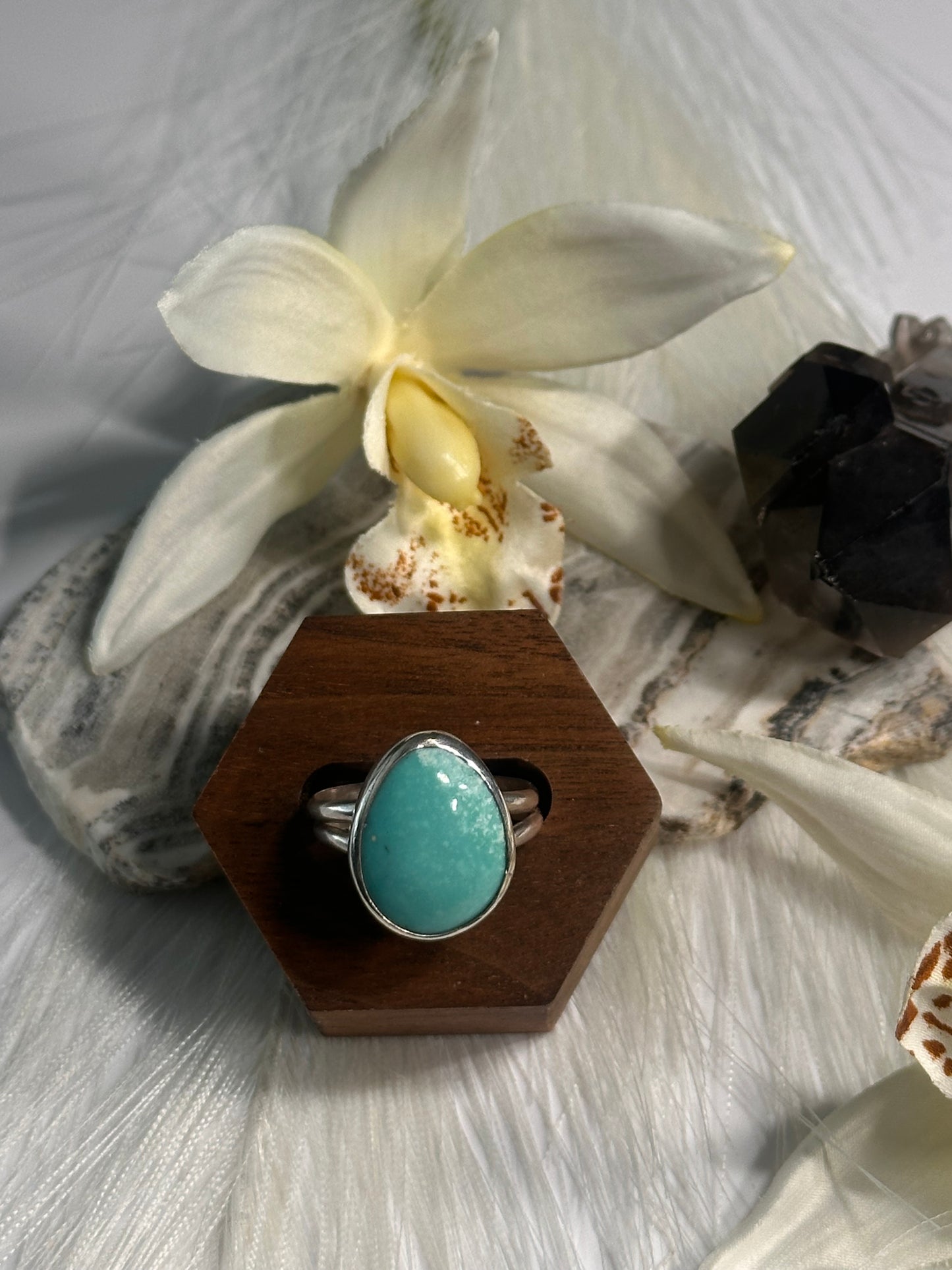 Kingman Turquoise Ring - Sz 10