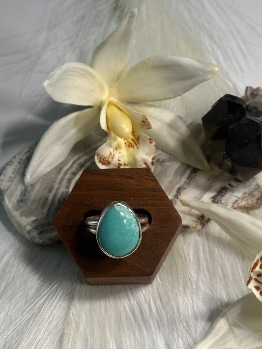Kingman Turquoise Ring - Sz 10
