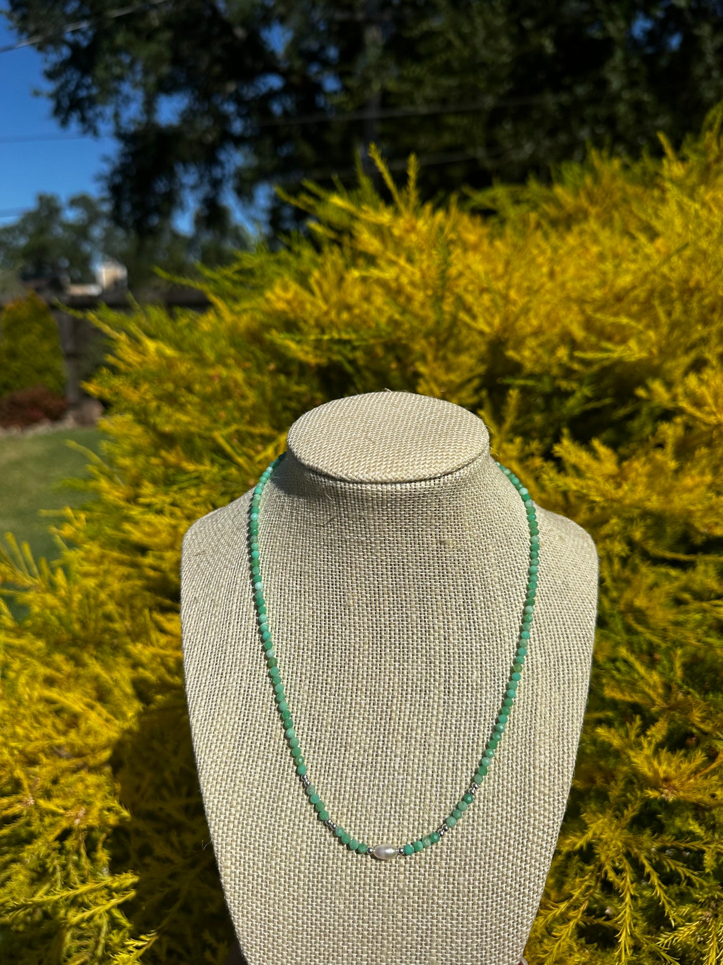 Minty Chrysoprase necklaces