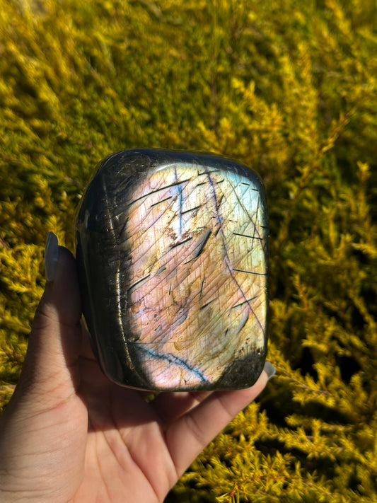 Rainbow Labradorite Dome