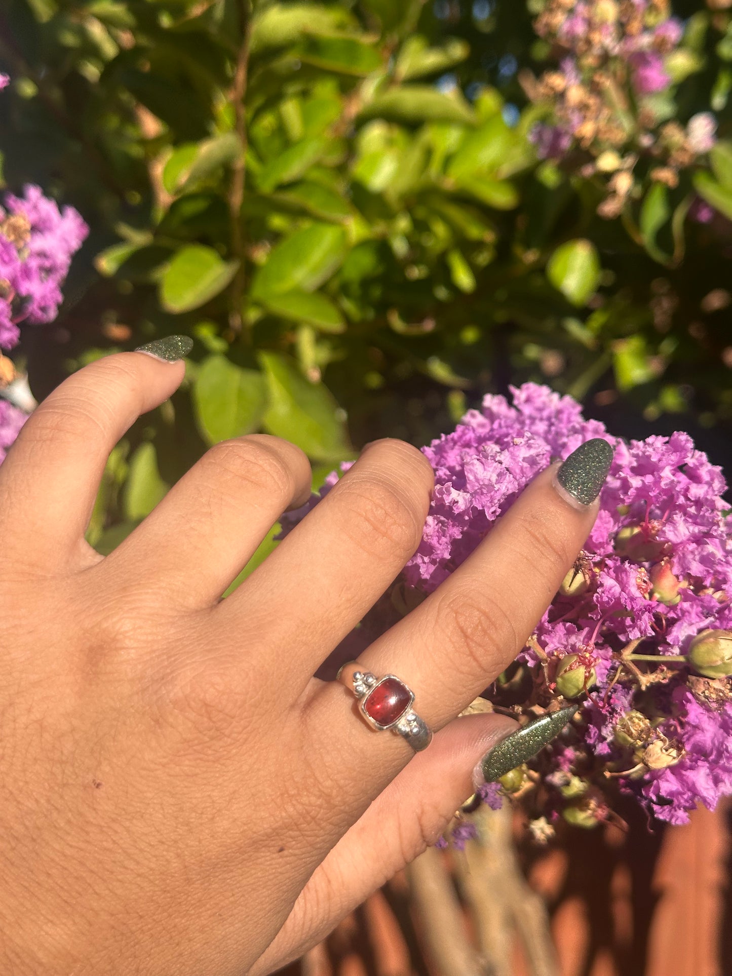 Fairy Pink Tourmaline Ring - Sz 8-8.5