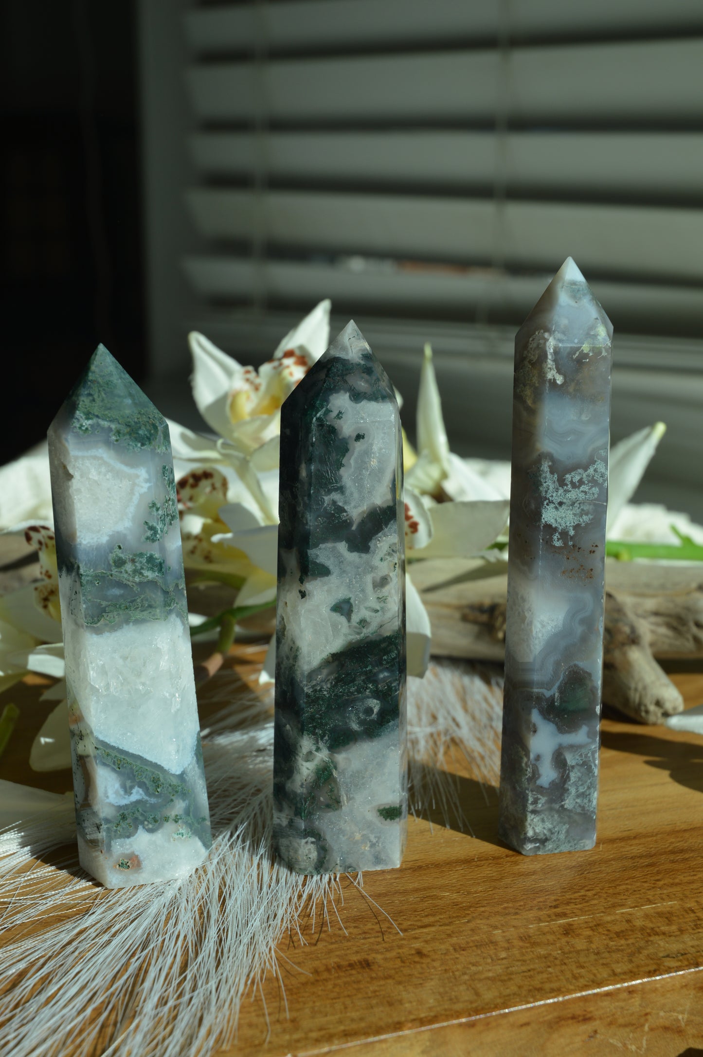 Moss Agate Towers