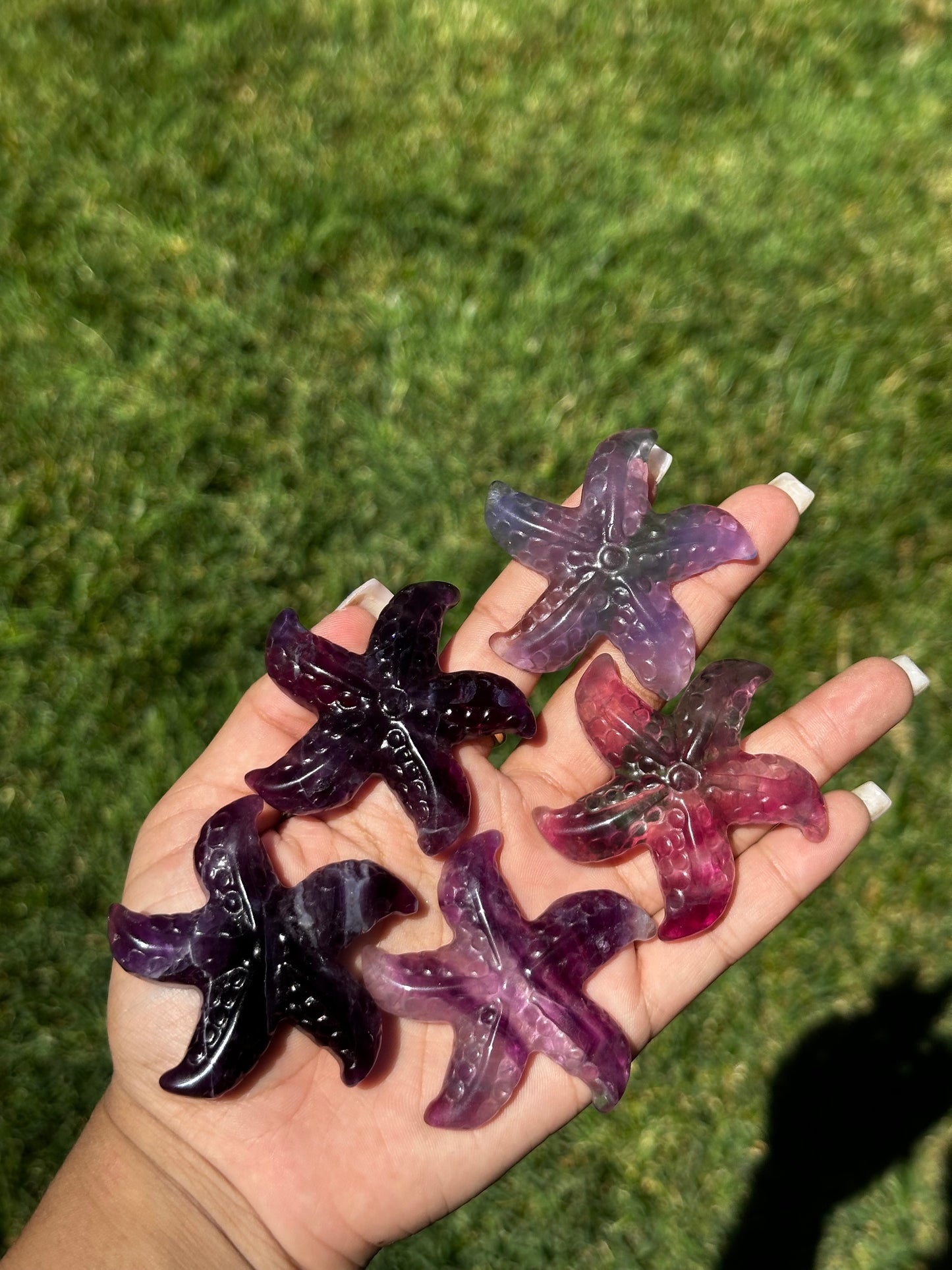 Fluorite starfish