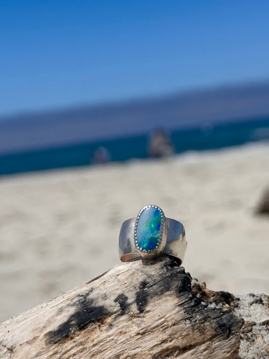 Australian Opal Ring - Sz 5.5-6