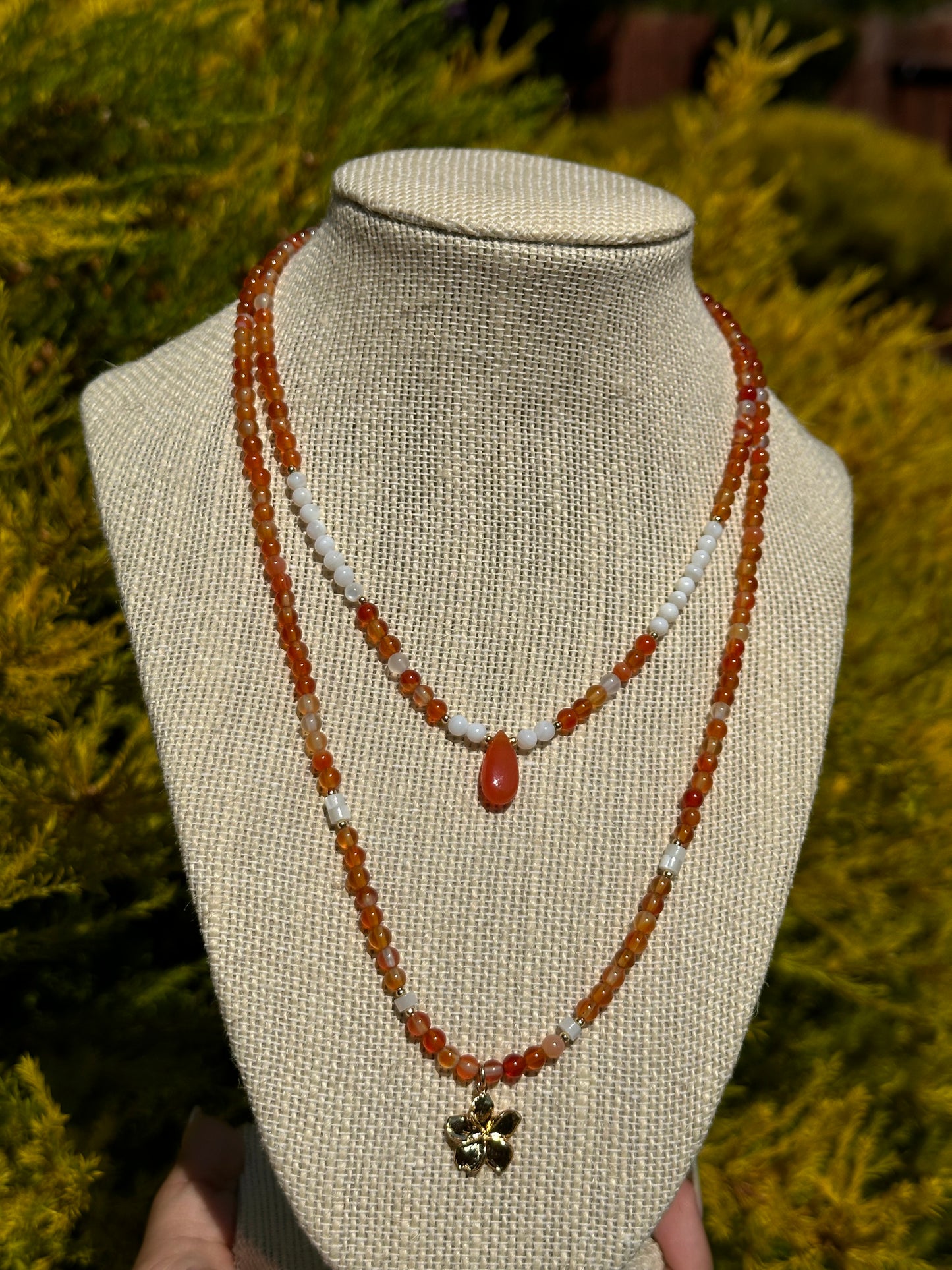 Lava girl necklace stack