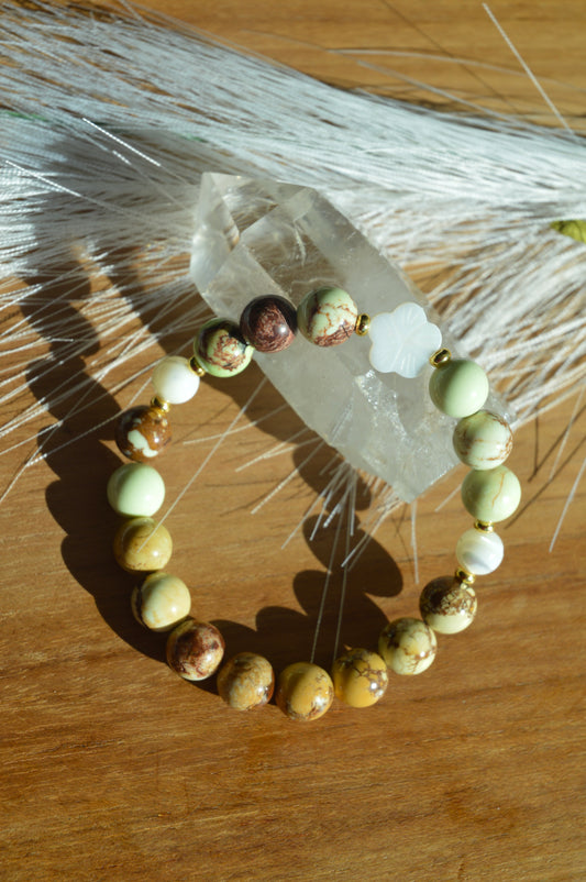 Lemon Hibiscus Bracelet