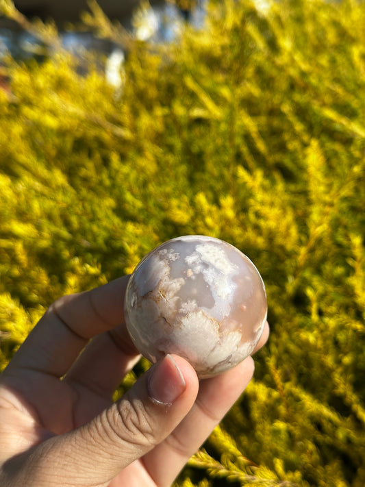 Flower Agate sphere