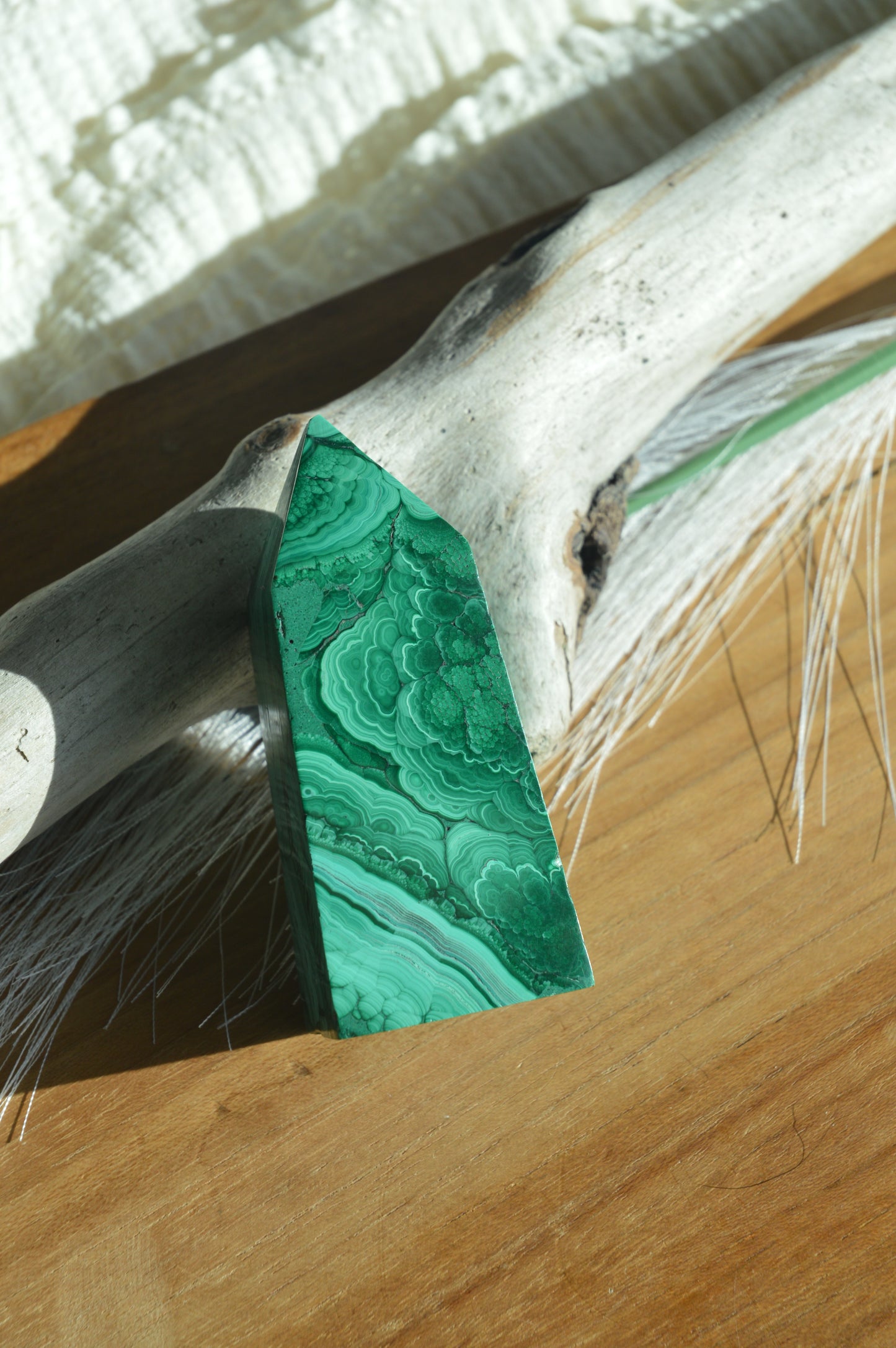 Malachite towers