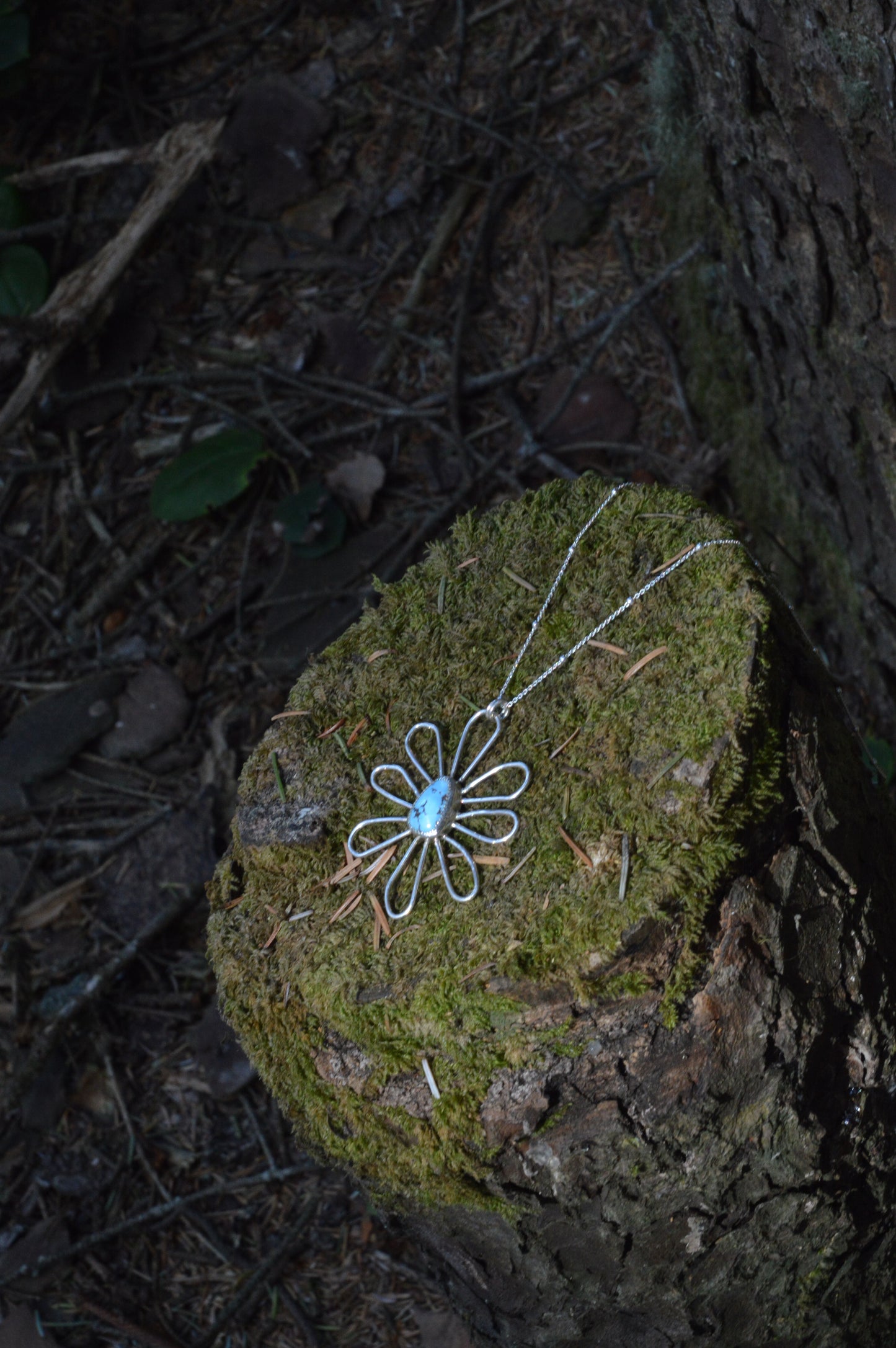Golden Hills Daisy Bloom Pendant