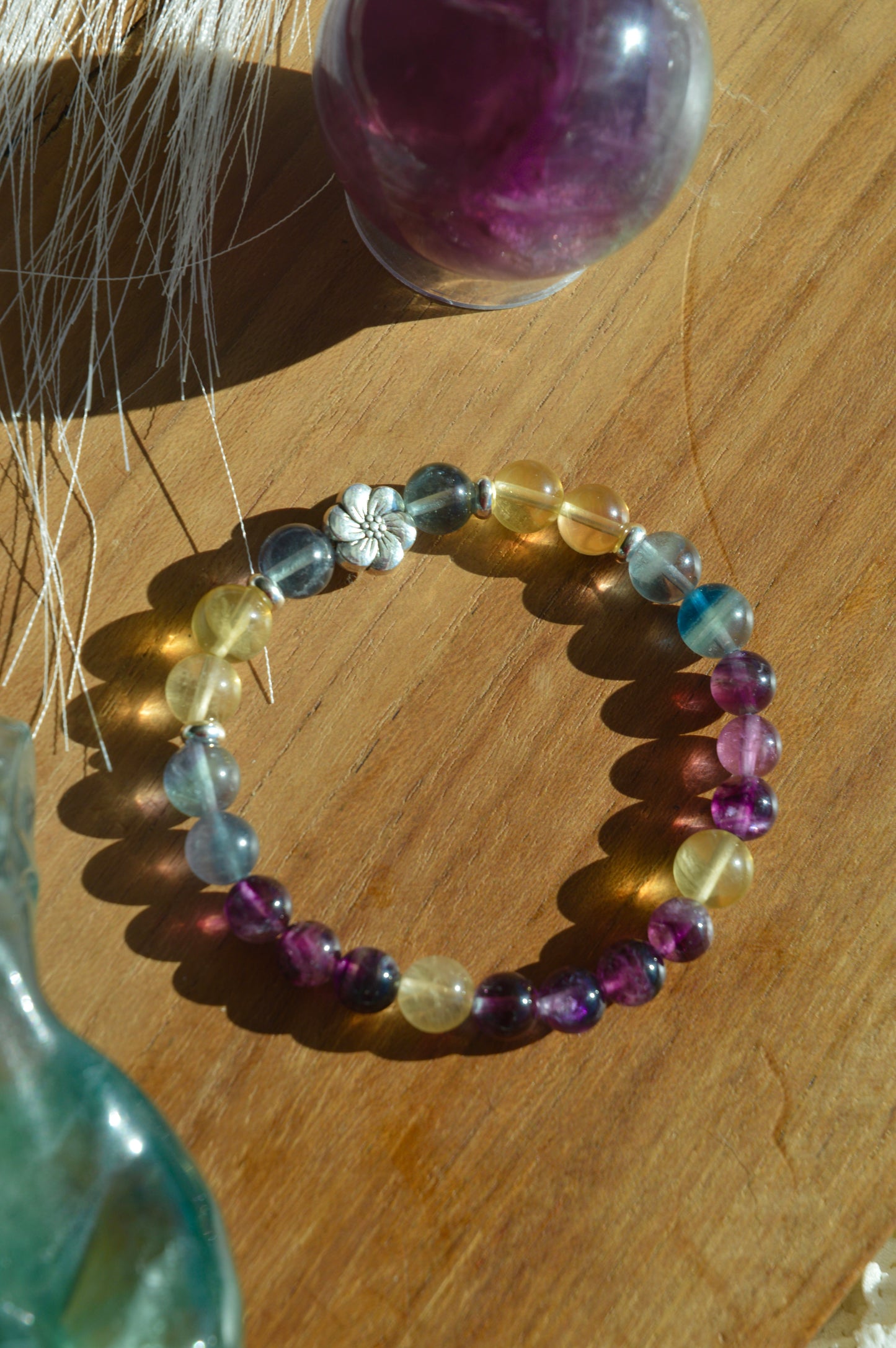 Rainbow Hibiscus Bracelet