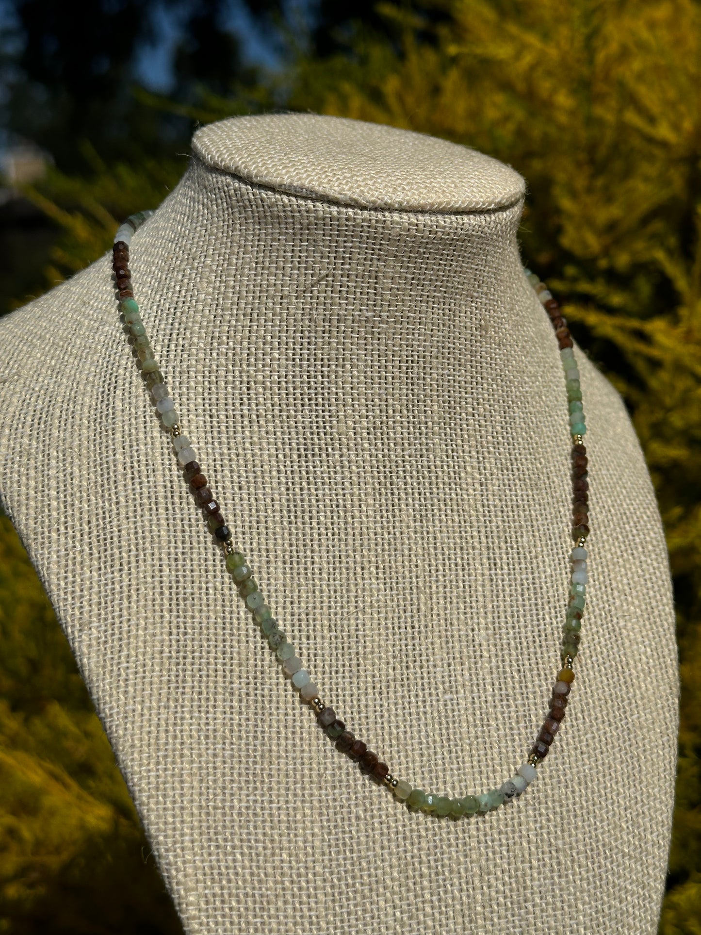 Ombré Chrysoprase necklace