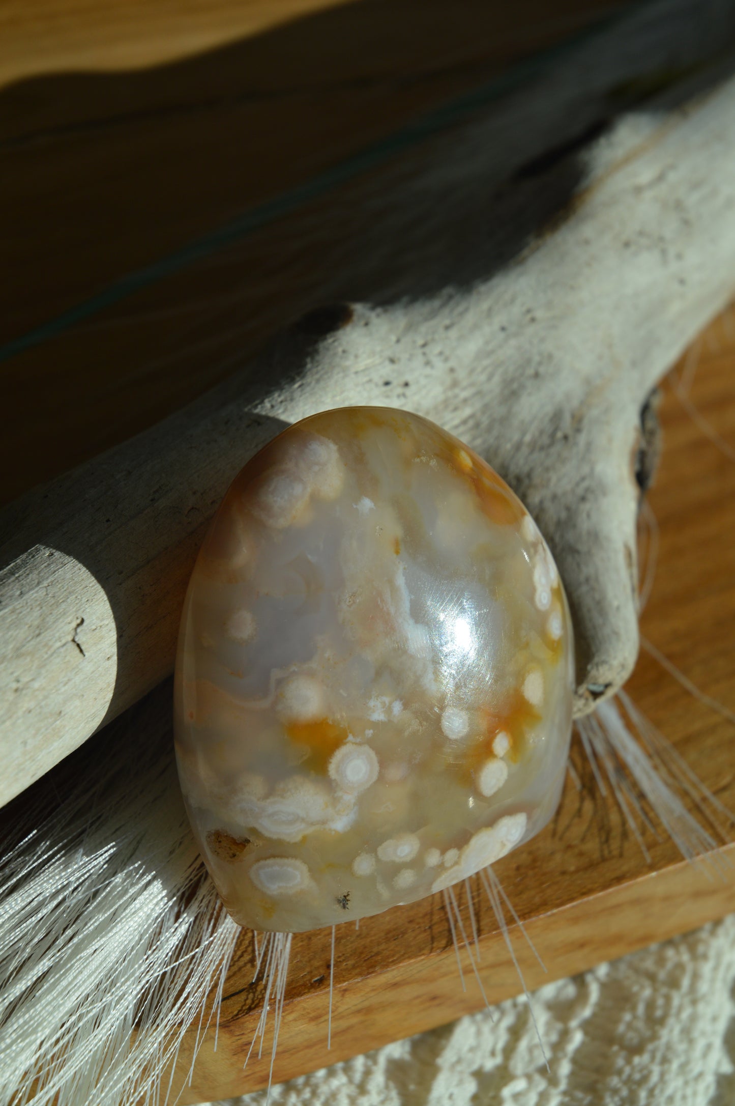 Flower Agate dome