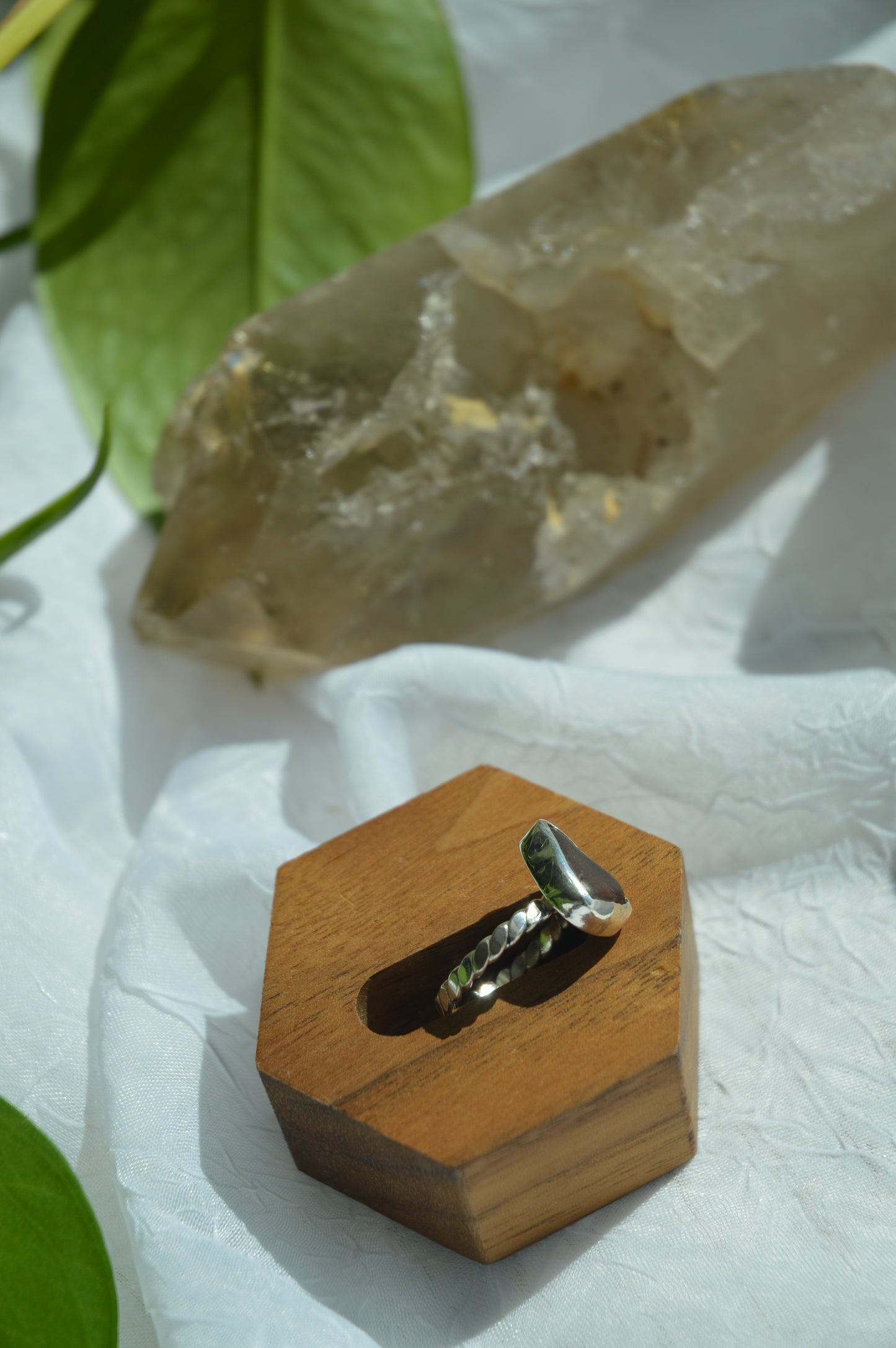 Brown Sea Glass Rings