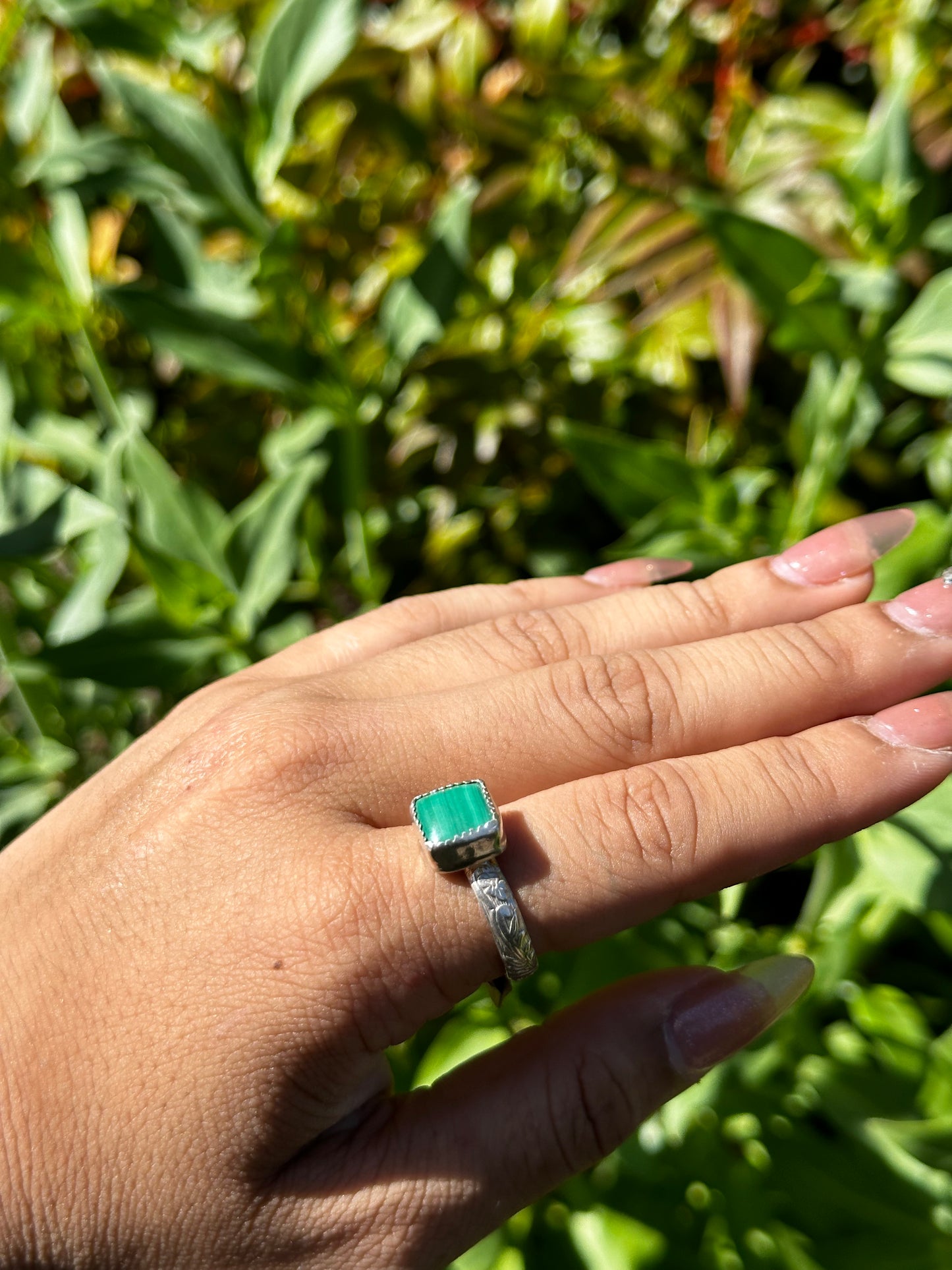 Malachite ring