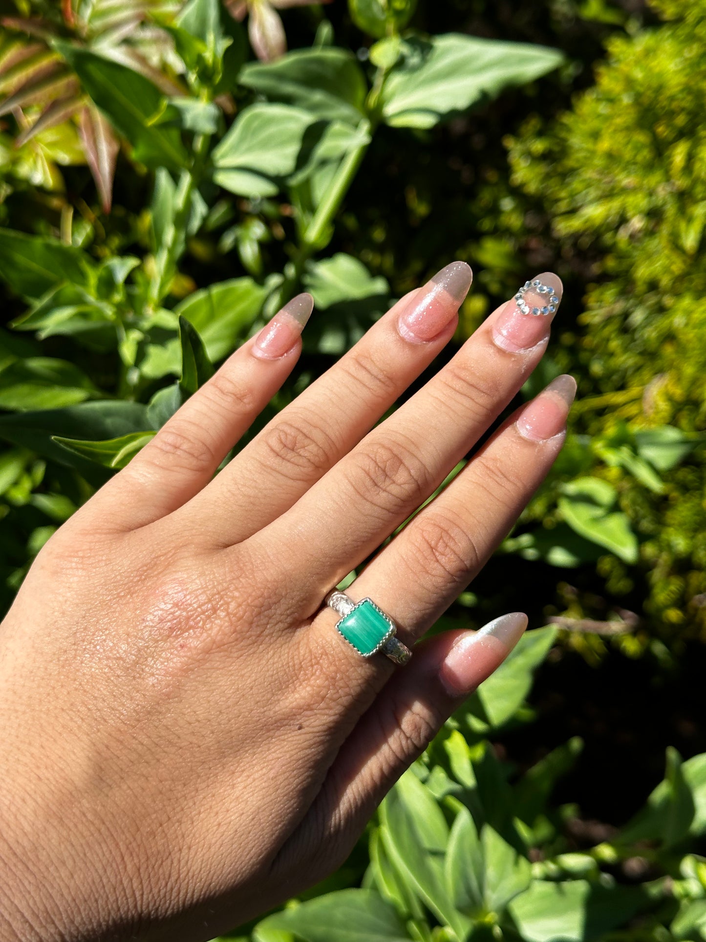 Malachite ring