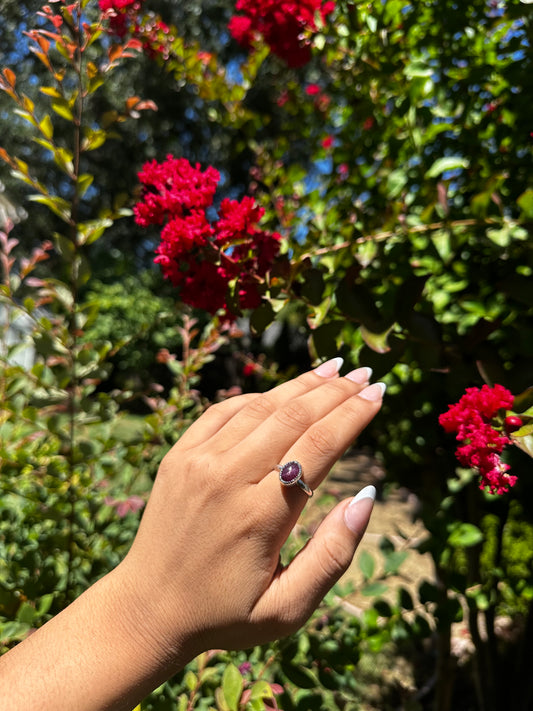 Magenta Ruby ring