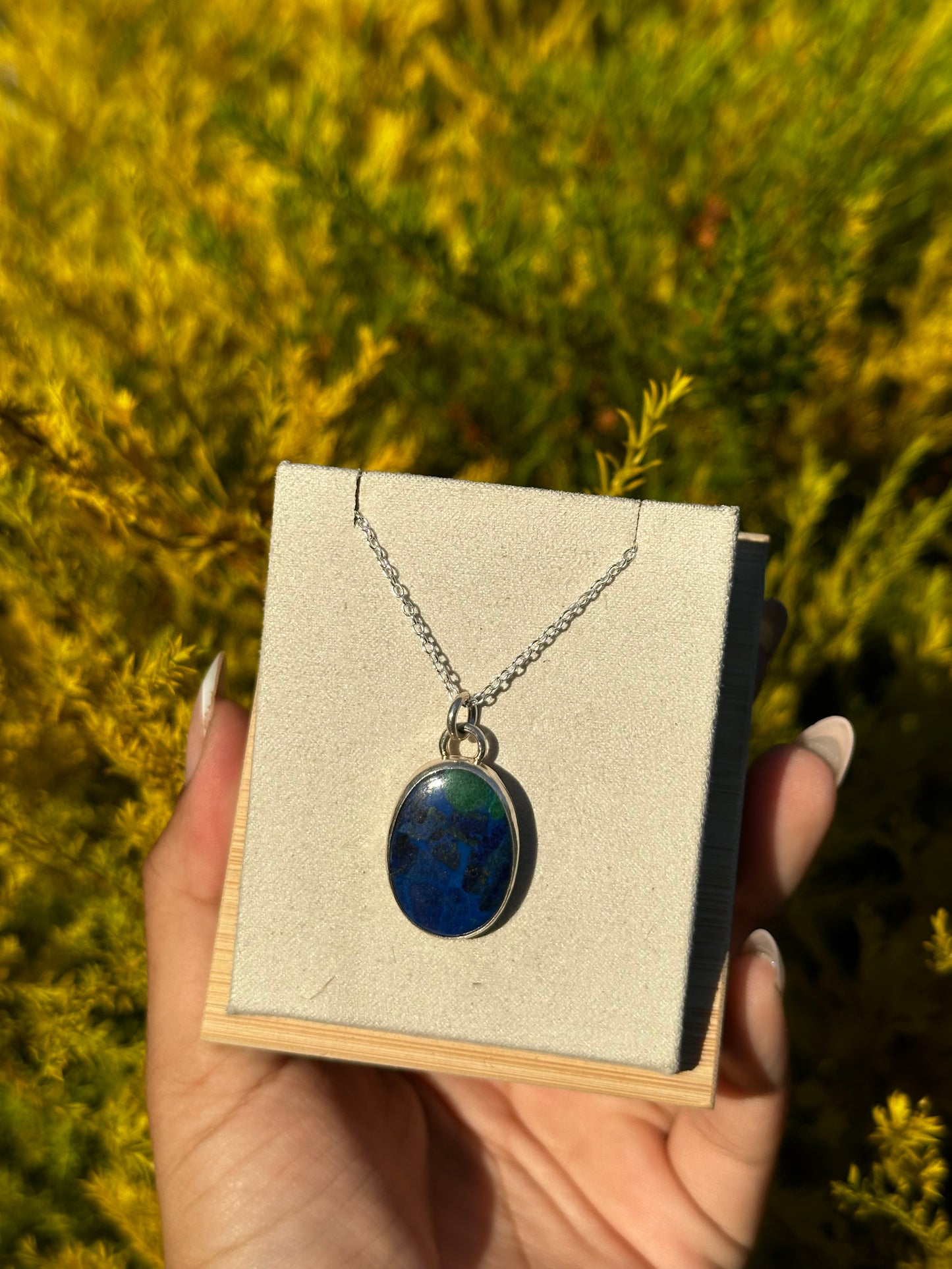 Malachite & Azurite pendant