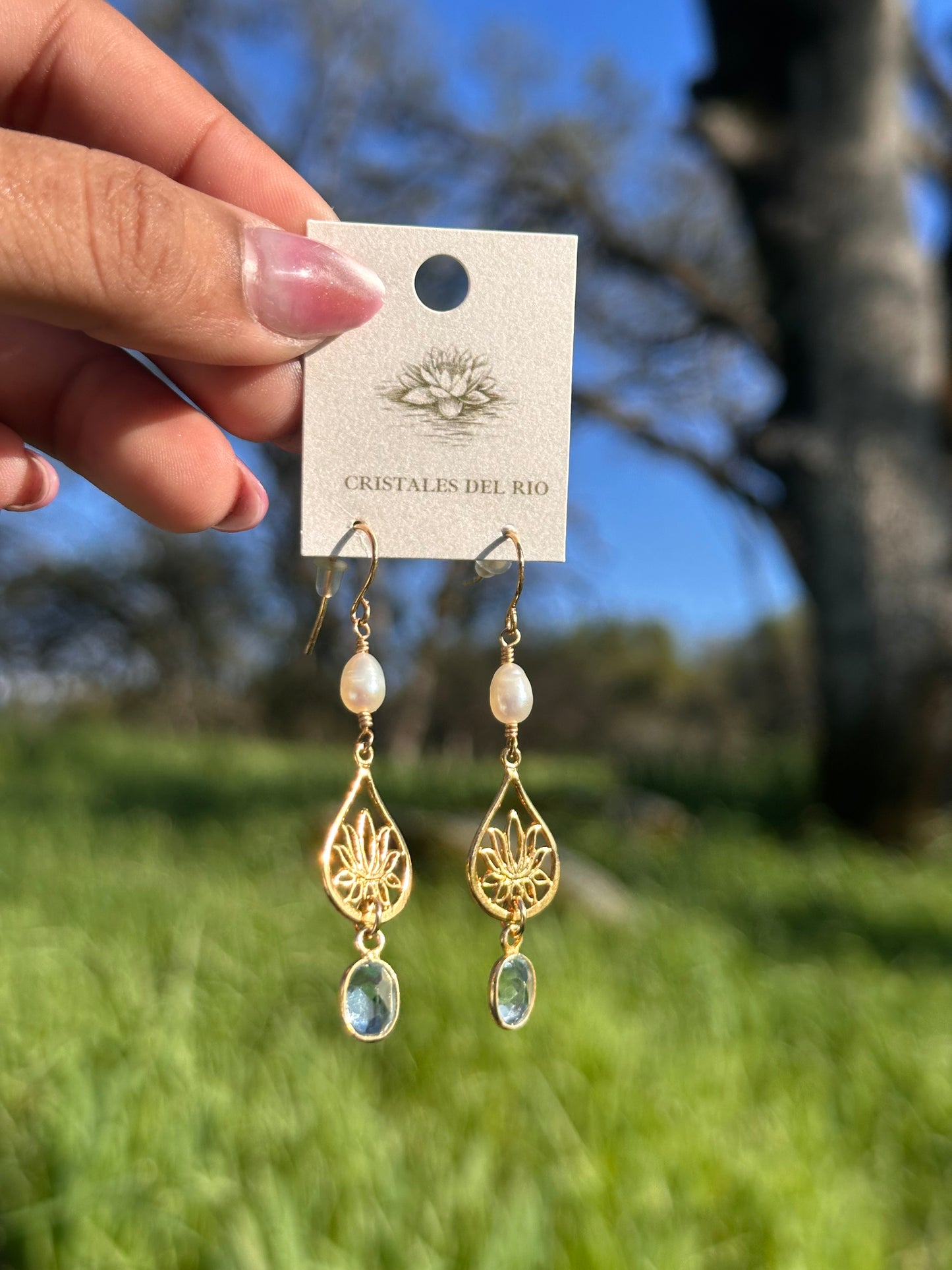 Aqua mermaid Earrings