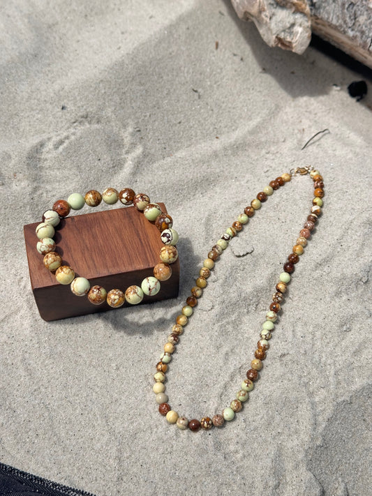 Lemon Chrysoprase set