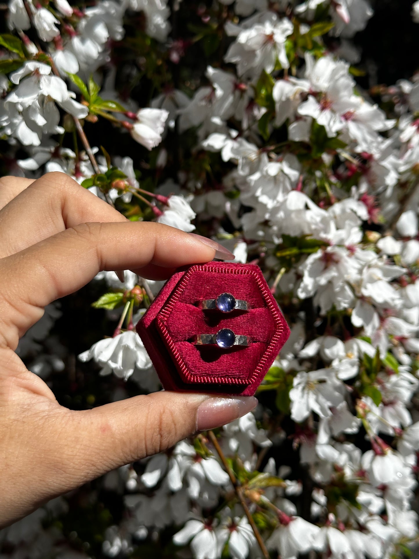 Iolite stacker ring